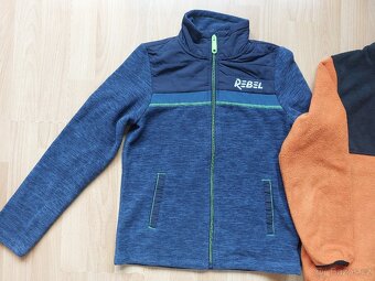 Nová teplá fleece mikina, vel. 140, vhodné i pod vestu - 2