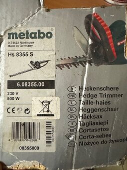 Metabo HS8355S nůžky na živý plot-plotostřih - 2