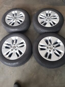 originální alu kola Škoda7J x16", ET 46/,Pneu 205/60R16 - 2