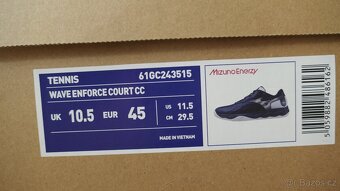 Pánské boty na tenis Mizuno Wave Enforce CC vel. 45 (NOVÉ) - 2