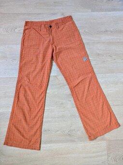Oranžové kostkované Rejoice kalhoty / vel. S - 2