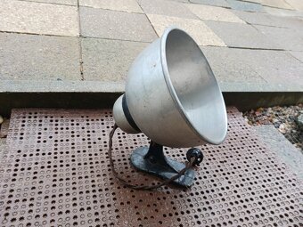 Stará hliníková dílenská lampa - 2