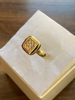 Zlatý dámský prsten - 2