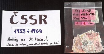 Prodám známky ČSSR 1955 ÷ 1964 viz.foto - 2