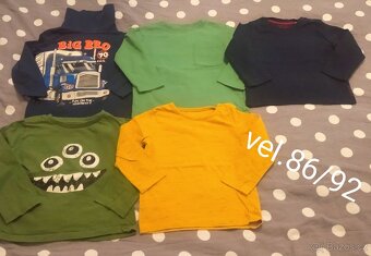 Trička,mikiny, kalhoty 86-98 kluk - 2