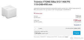 Ytong Silka115×248×498 mm - 2