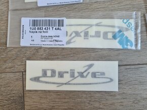 NOVÉ Nápisy Drive a Celebrate Octavia 1 ORIGINÁL - 2
