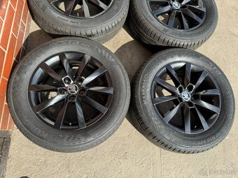 NOVÉ Alu 16" 5x100, škoda ALARIS BLACK letní Kamiq, Scala - 2