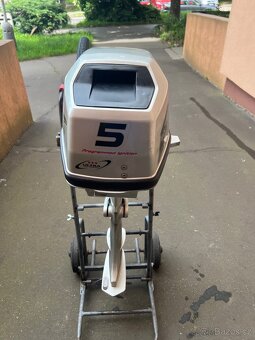 Lodni motor Honda BF 5hp 4t dlouha noha, dobijeni na 12v - 2