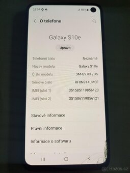 Samsung Galaxy S10e 128gb funkční lehce popraskaný - 2
