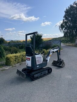 Minibagr Bobcat e08 2012 2x lzice - 2