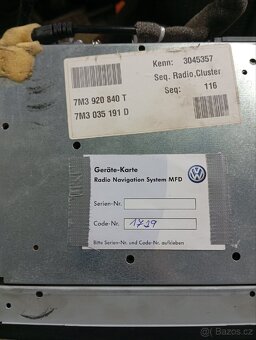 Originální navigace VW - 2