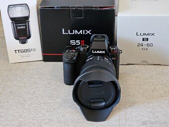 Lumix S5II + 24-60mm f2,8 + blesk + led světla - 2
