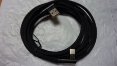 Datový+nabíjecí kabel USB typ C-90° 2m-černý-nový - 2
