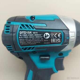 Nový AKU rázový šroubovák Makita DTD154Z - 2