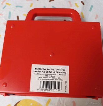 Kostky dřevěné nové v kufříku 12 ks - 2