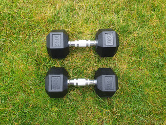 jednoruční činky sada 155kg HEXA - 2