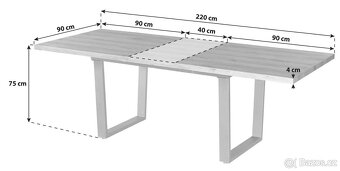 Rozkládací jídelní stůl - 2