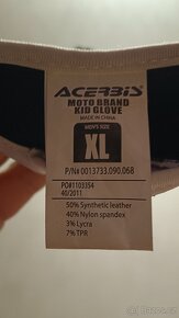 Prodám dětské Mx/enduro rukavice Acerbis - 2
