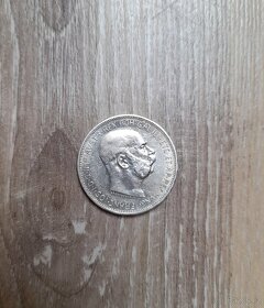 Stříbrná mince rakousko-uhersko 2cor. 1913 - 2