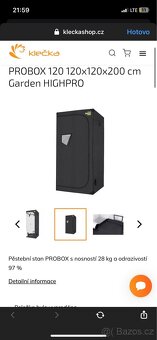 Nerozbalený stan na floristiku. - 2