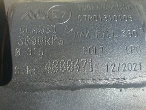 Prodám LPG nádrž 60 l - 2