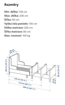 Dětská rostoucí postel - 2