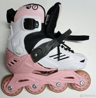 Kolečkové brusle Powerslide Khaan JR PINK EU 27-30 - 2