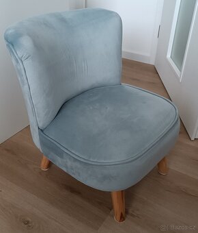 Dětské sametové křesílko Lil Sofa, super stav a cena - 2