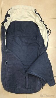 Fleecový fusak do kočárku modrý - 2