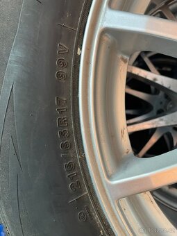 Alu disky 5x98 7Jx17 ET48 se zimními pneu - 2