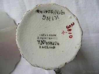 Glazovaný hrníček s podšálkem Zn. KING R-Spode Inpi, England - 2