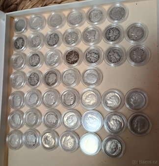 One Dime USA - sbírka 45 ks stříbrných mincí - 2