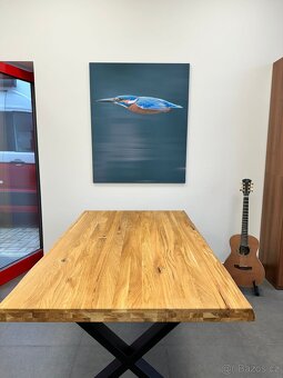 Dubový masivní stůl 220x100 cm kuchyňský - 2