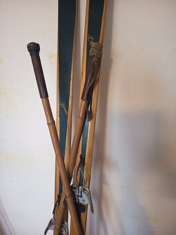 Starožitné ruské dřevěné běžky - 2