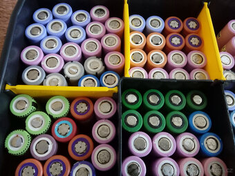 Akumulátory li-ion - měřené články 18650 kapacita 2-2.4Ah - 2