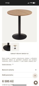 Jídelní stůl kulatý šedý - 2