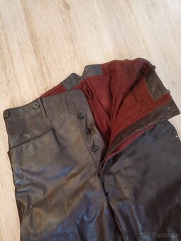 Retro kožené pánské kalhoty - 2