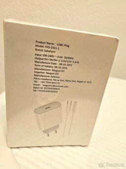 Rychlá nabíječka 25W USBC Plug. iPhone, iPad - 2