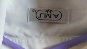 Bílá společenská košile A.M.J. - 2