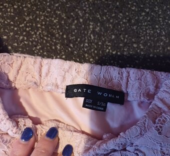 Krajkový crop top, vel. 36 - 2