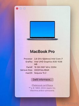MacBook Pro 16” 2019 CTO/16GB RAM/I7/512GB SSD/ Záruka - 2
