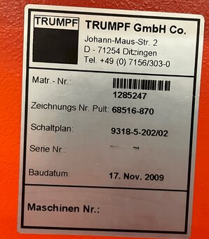 Laserový-vysekávací stroj TRUMPF Trumatic 3000L - 2