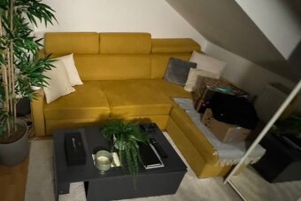 Meli rohová rozkládací sedačka s úložným prostorem 228 x 90 - 2