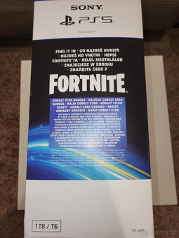 PlayStation 5 (Slim) 1TB Fortnite Cobalt Star Bundle NOVÝ - 2