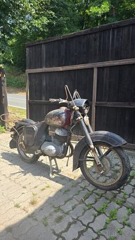 ČZ 175, TYP 450, z roku 1961 včetně vozíku PAV 40 - 2