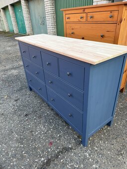 Komoda IKEA Hemnes s 8 zásuvkami - modra - 2