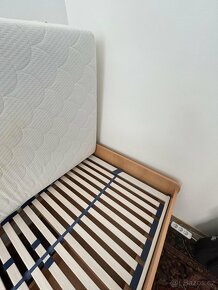 Jednolůžková postel 90x200, lamelový rošt + matrace - 2