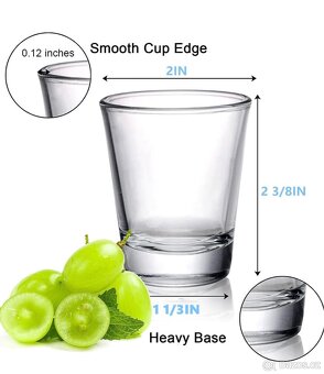 30 kusů 6 cl skleniček ze skla - 2