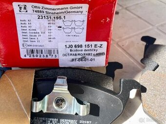 Brzdové destičky přední Nové nepoužité 1J0698151E - 2